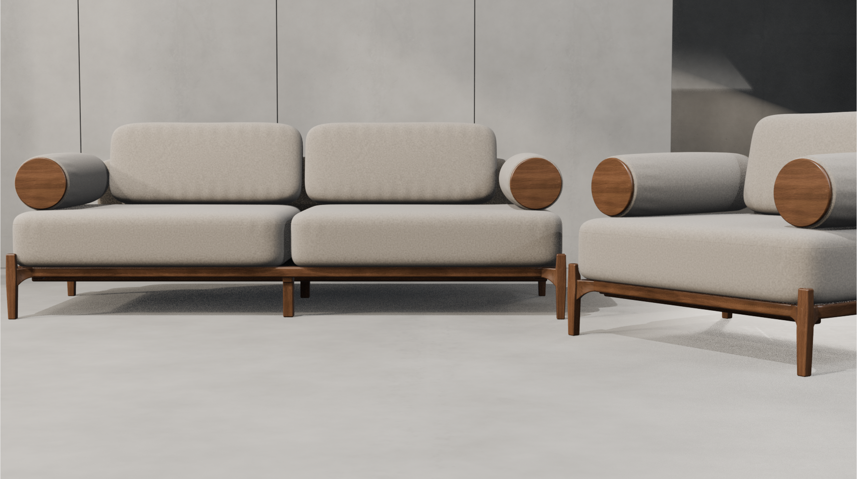 Armchair 3D viewport preview