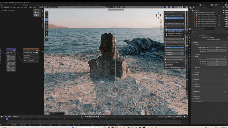 Live Blend with Object Movement
