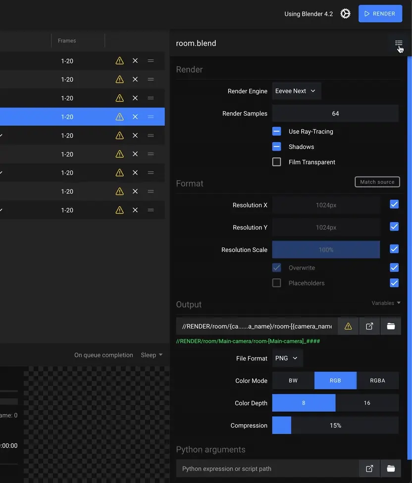 Output Presets