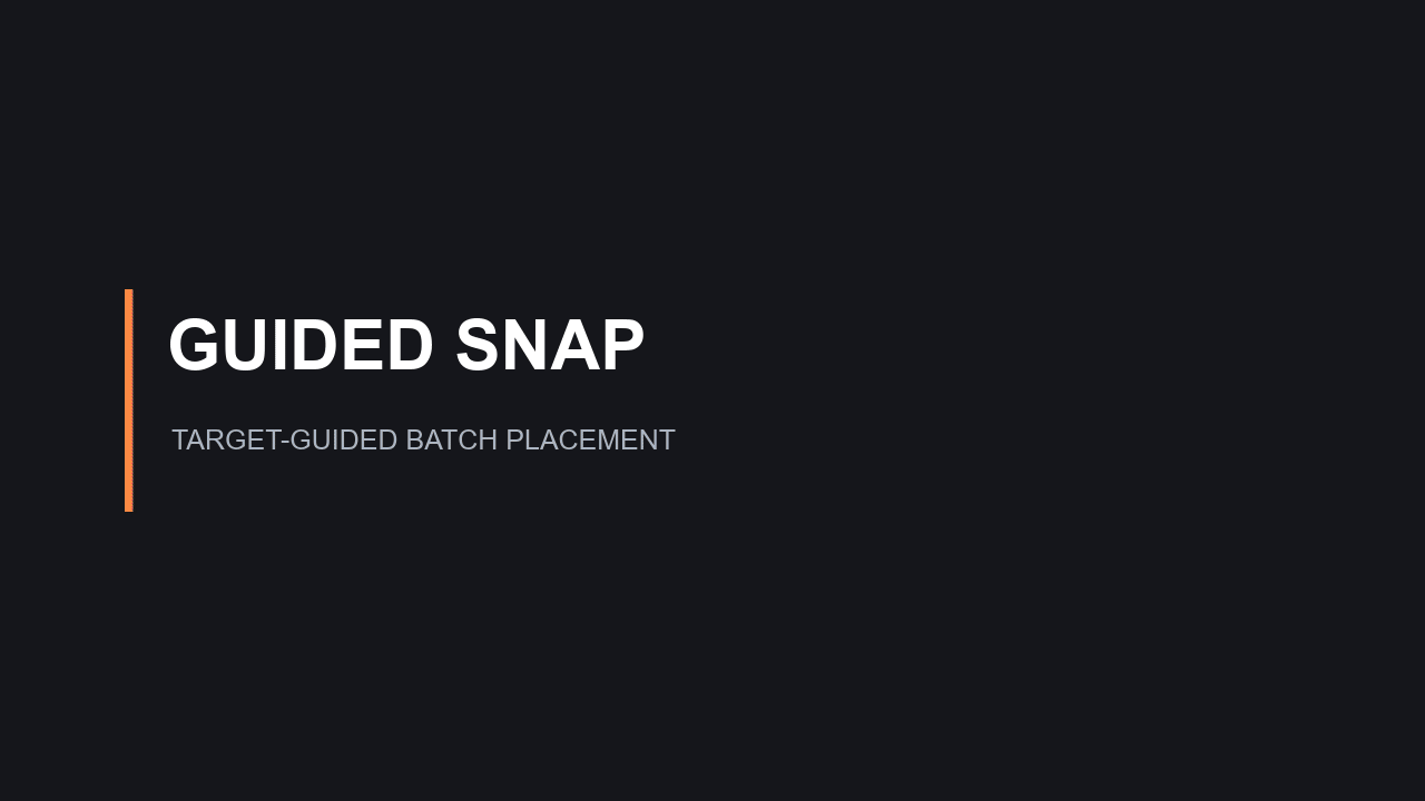 Surface Snap Align — Target-Guided Batch Snap