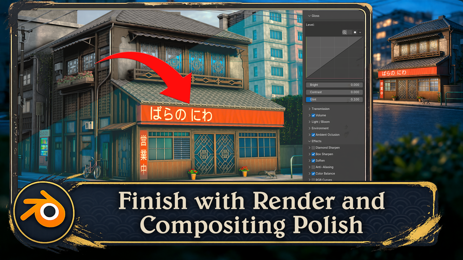 Blender render and compositing polish