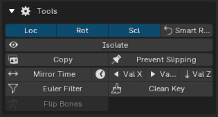 Tools panel in Super Graph Editor Tools