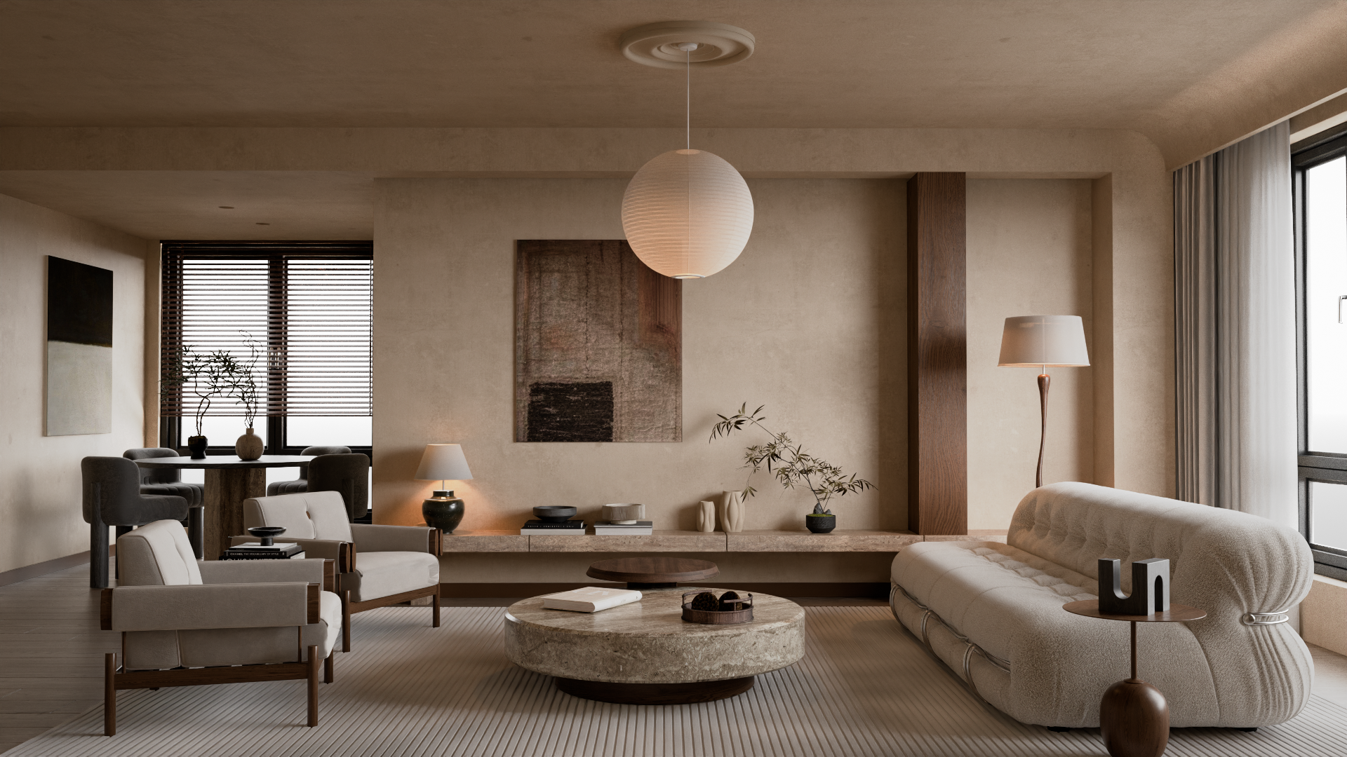 Blender interior scene before SKP export