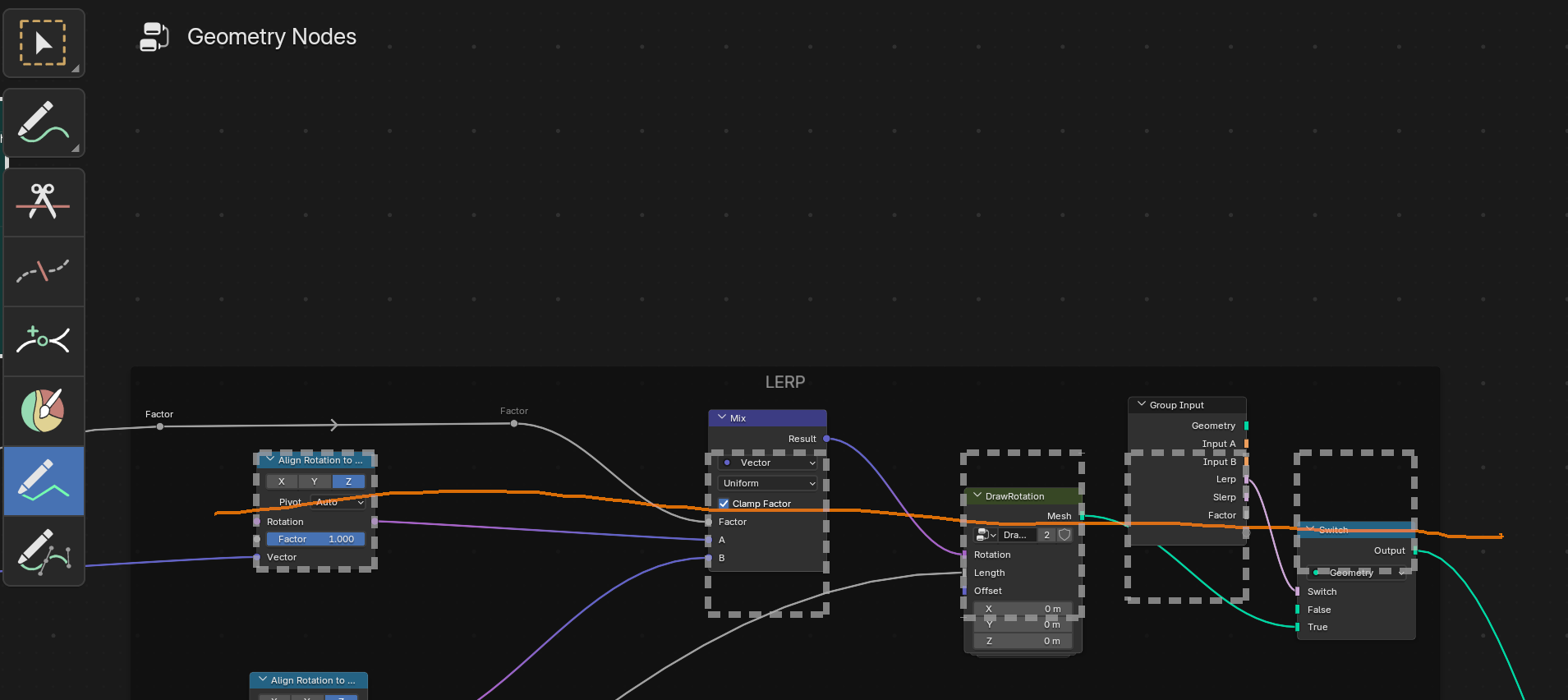 Quick Align tool in use
