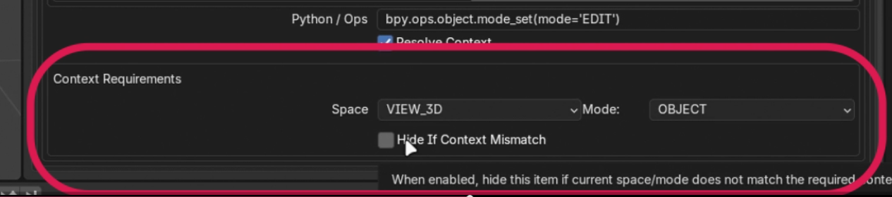Choose Space and Mode