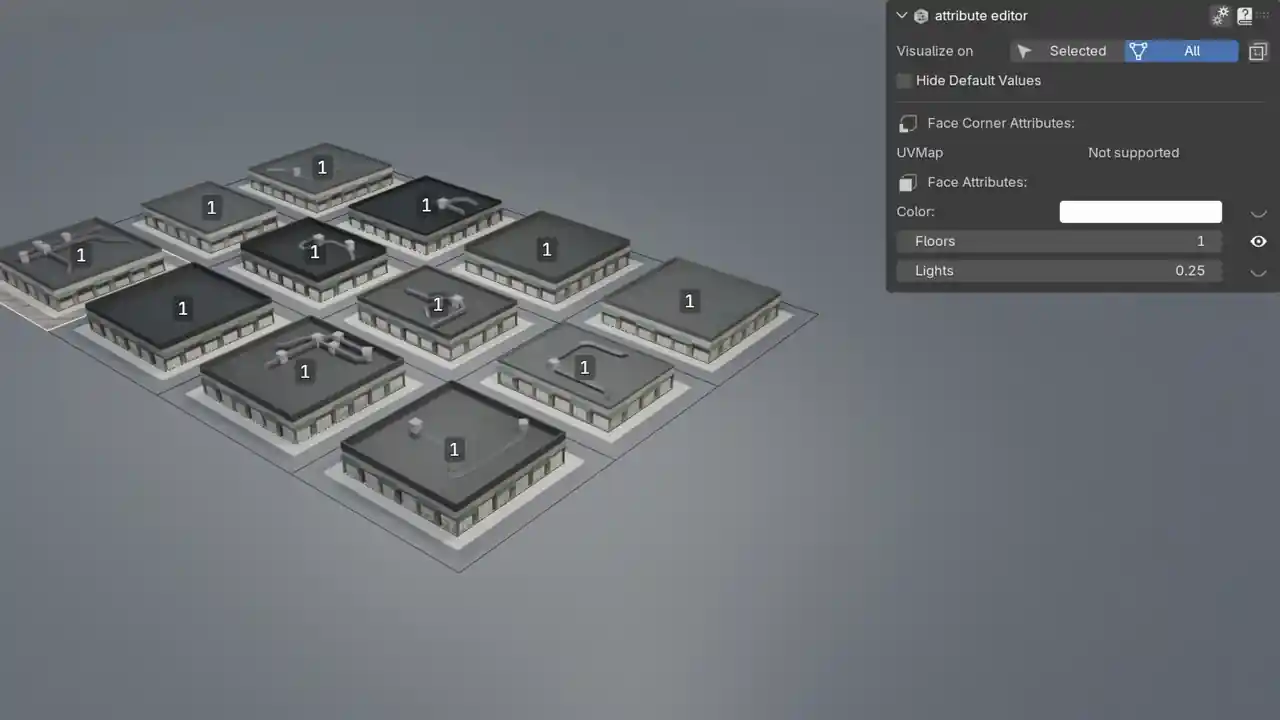 Editing attributes demonstration