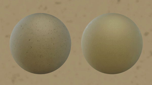 Shikkui Plaster Textur Animation