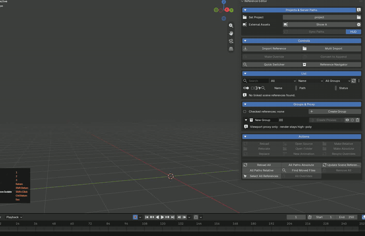 Importing reference assets