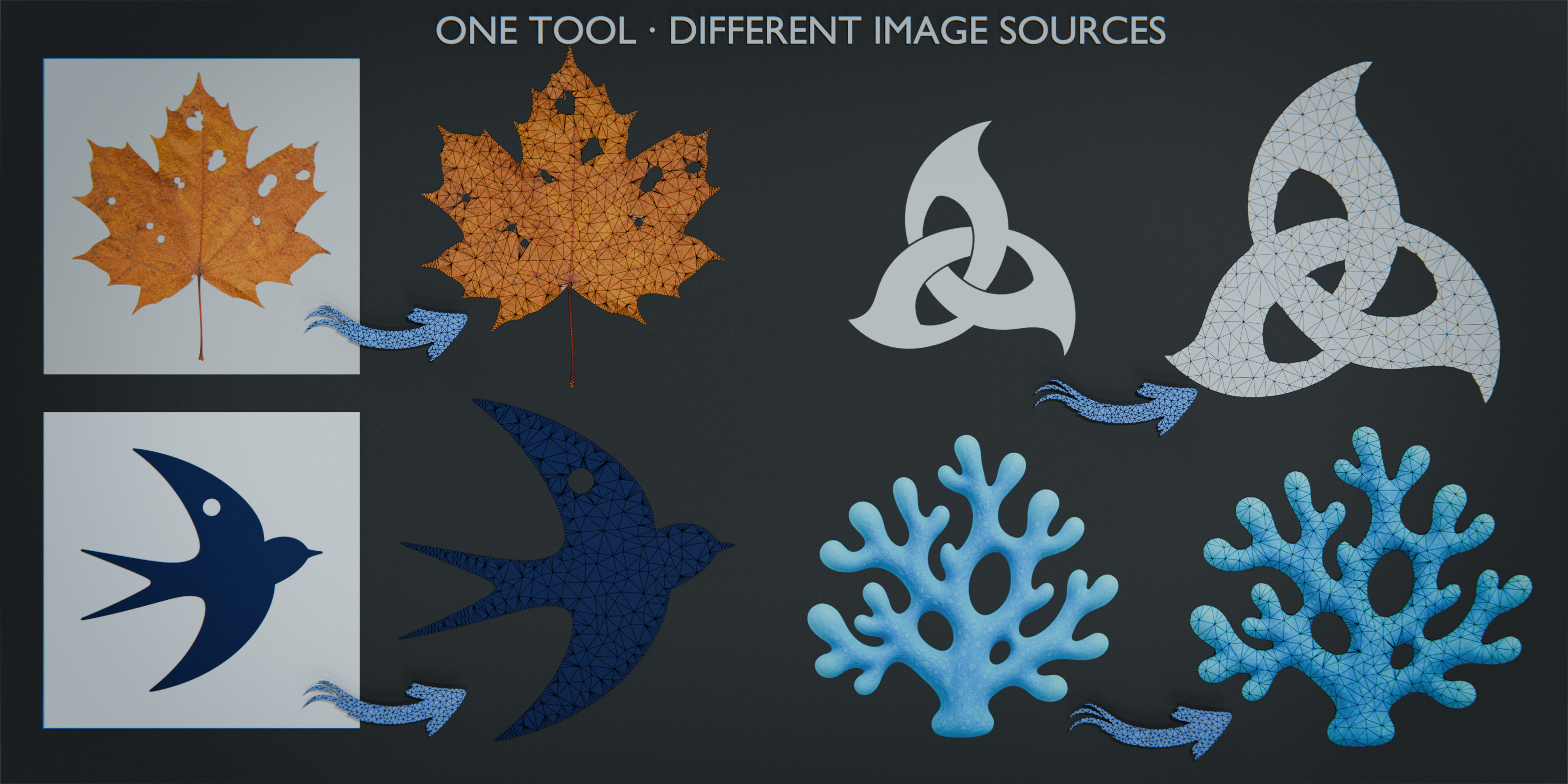 Different source-image and mask workflows