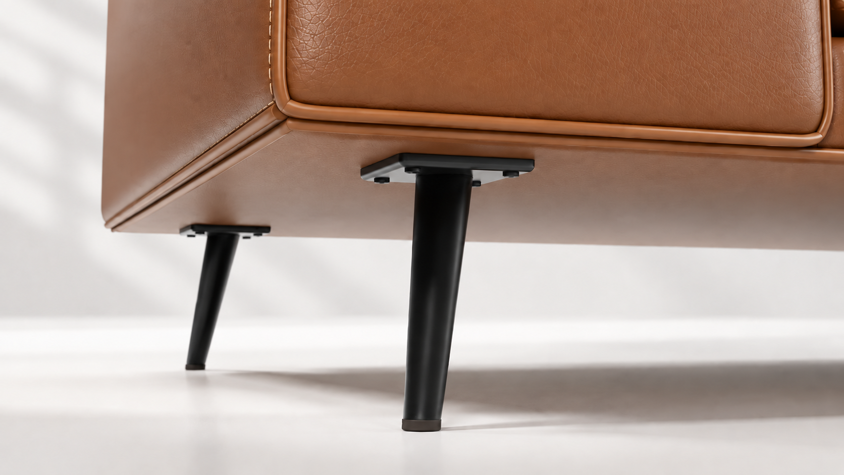 Leather sofa and armchair furniture pairing