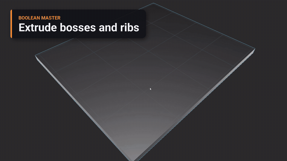 Bosses and ribs