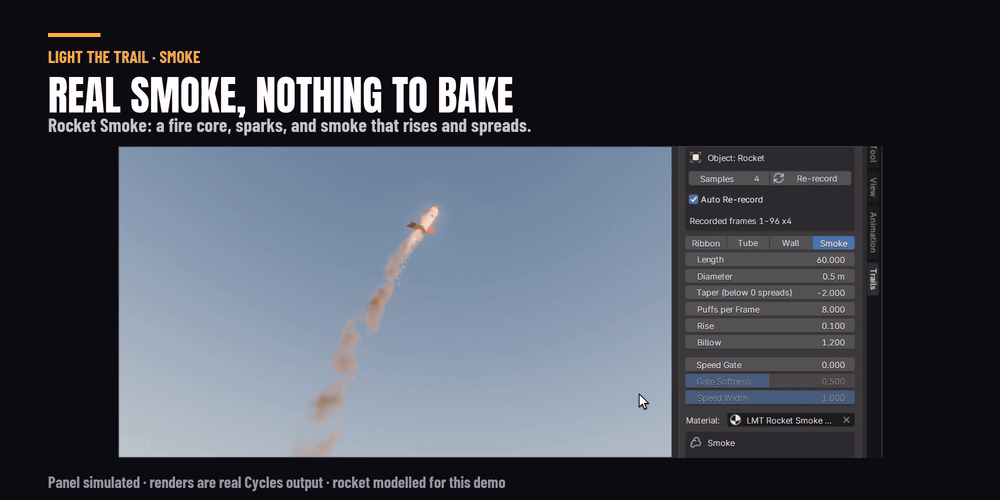 Rocket smoke