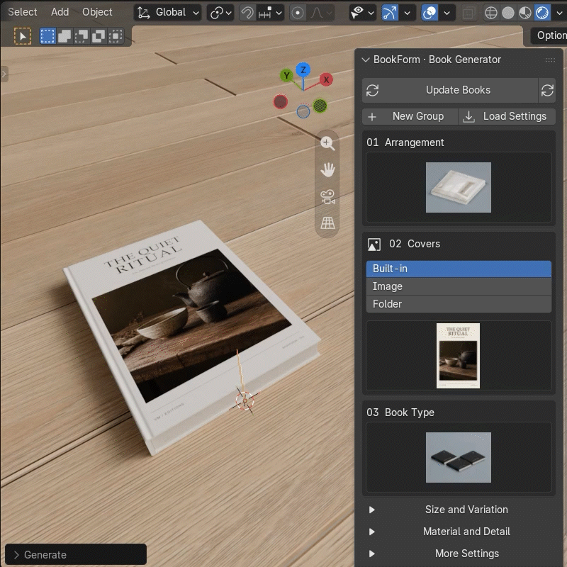 BookForm demonstration 4