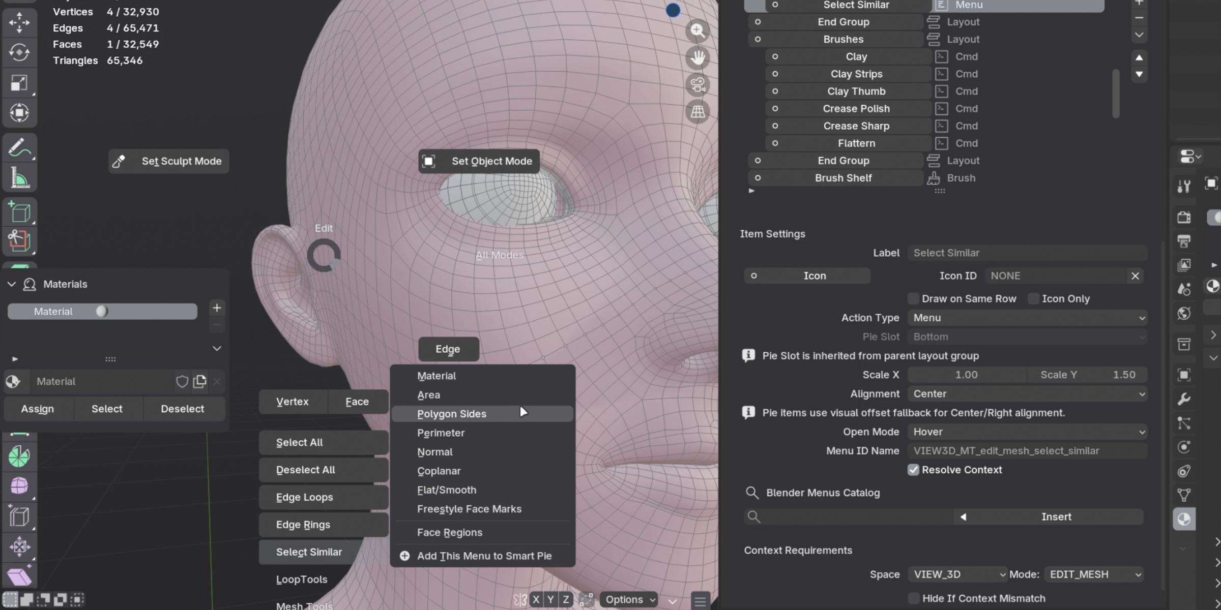 Workflow Pie Menu Showcase