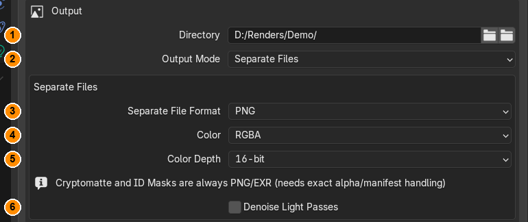 Output box with Separate Files
