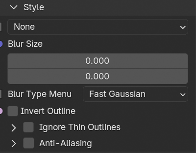 Style Tab