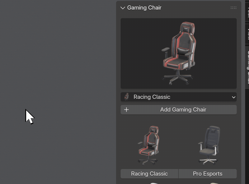 One click, a new chair