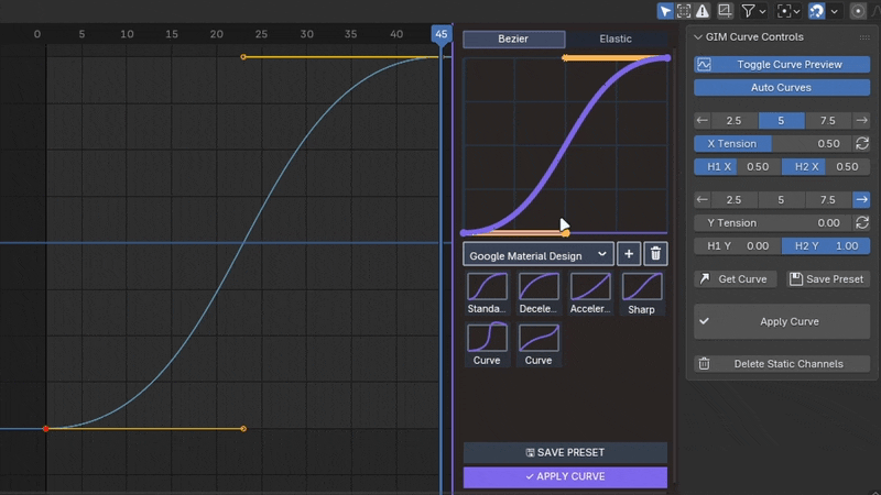 Bezier Curve Editing