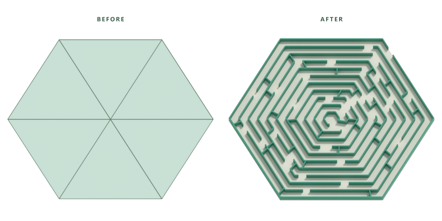 Maze shape example 3