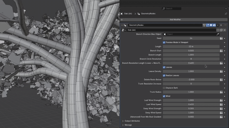 Tree Machine - Realistic Trees, Infinite Variation (Geometry Nodes ...