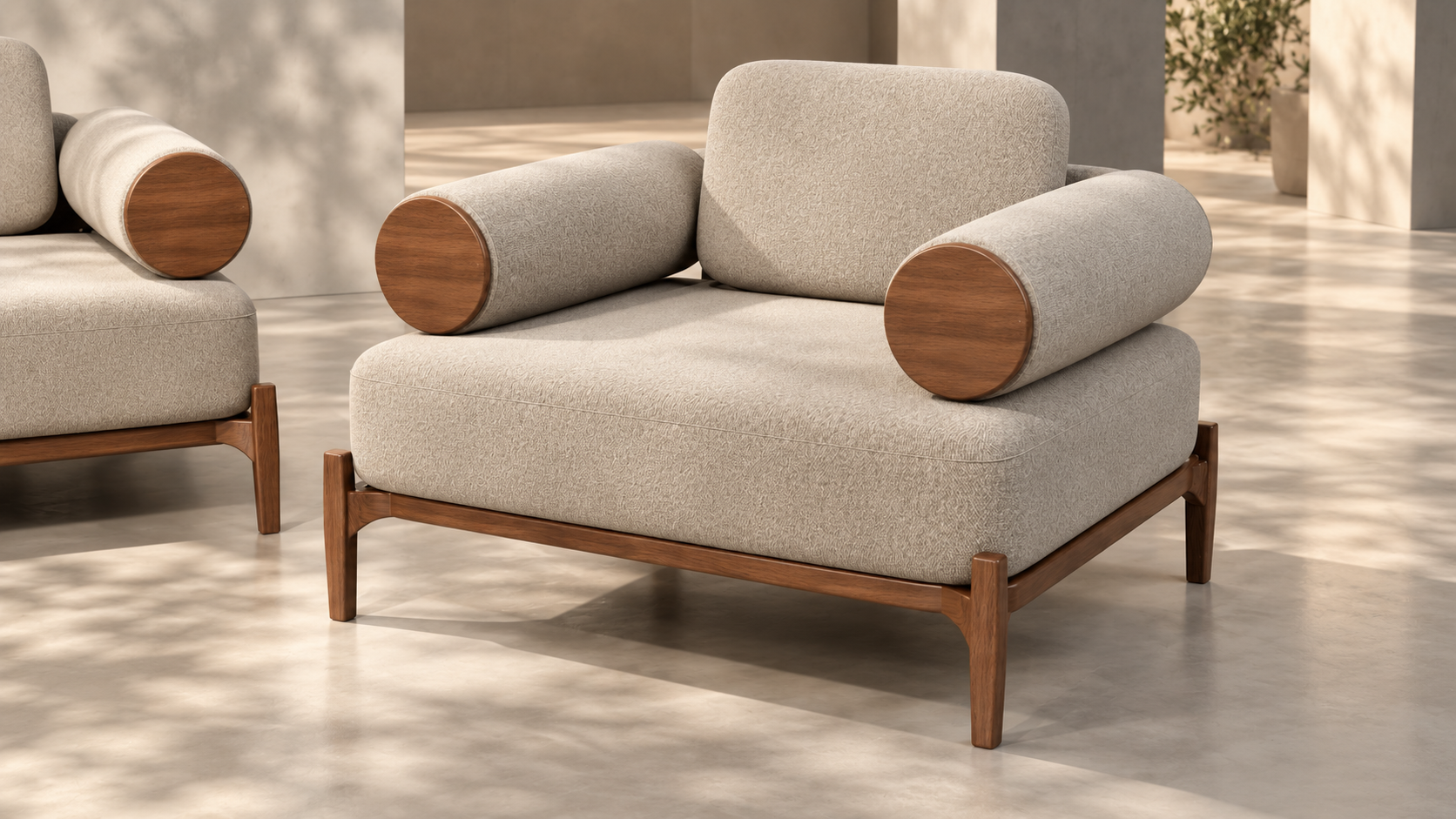 Modern armchair clean render