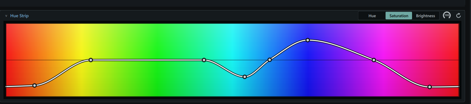 Hue Strip controls