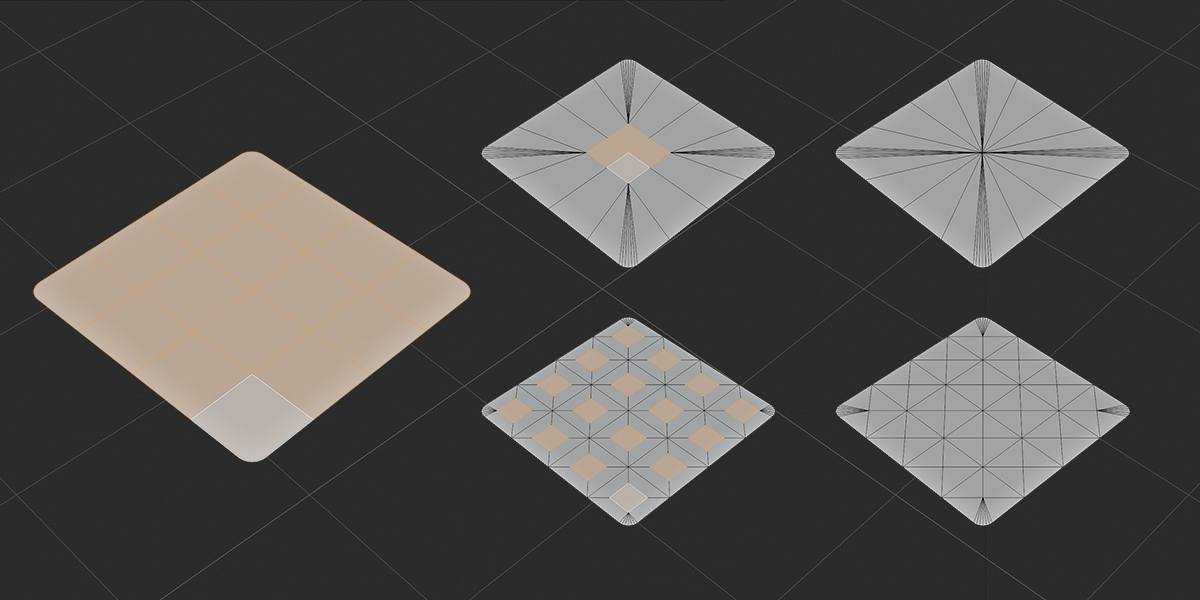 CAD Inset on dense grid topology