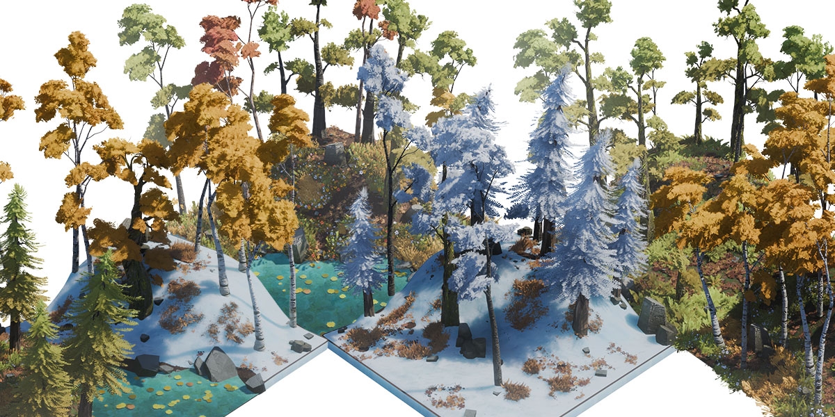 Stylized Forest Preset Example 2