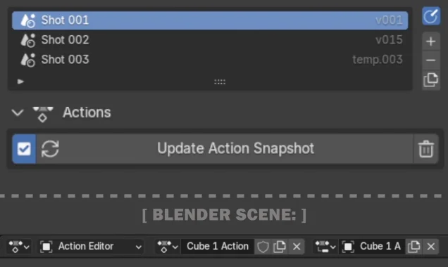 Action snapshot module demo