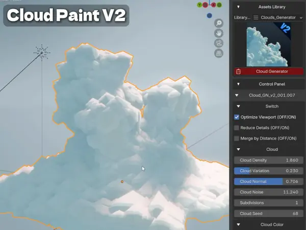 V2 cloud generator presets demo