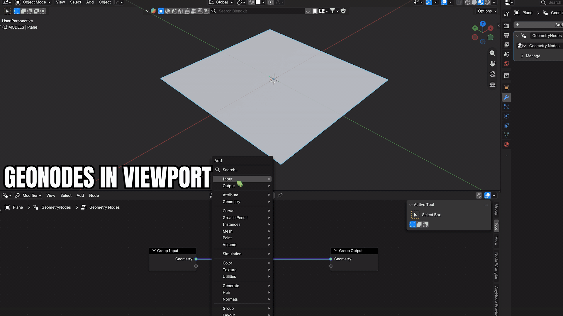 Geometry Nodes field heatmap and value readout on a mesh in Blender