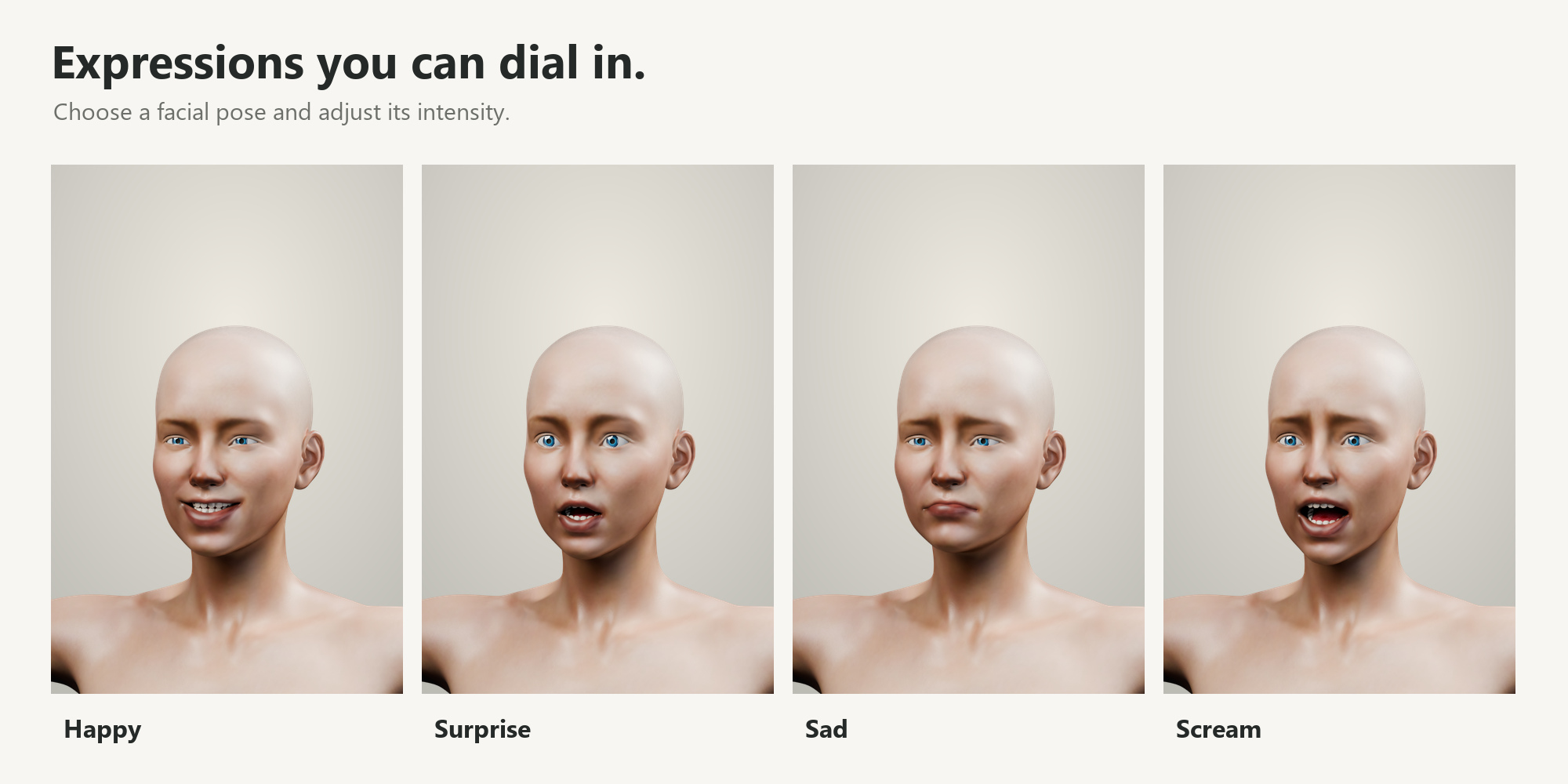 Four expression examples
