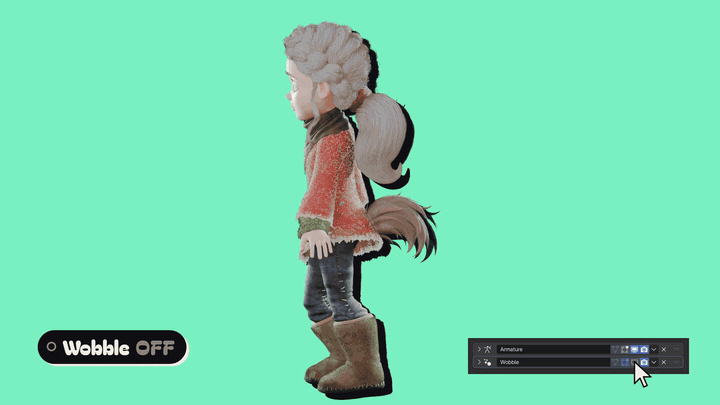 A fox tail that keeps swinging