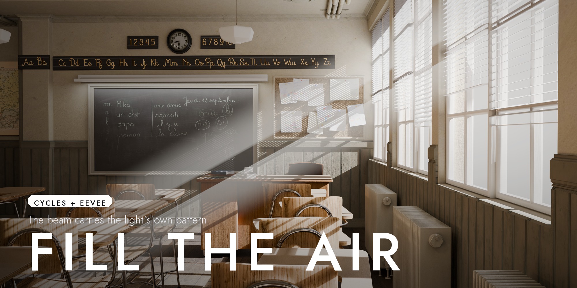 Fill the Air — volumetric fog and visible light beams, $19