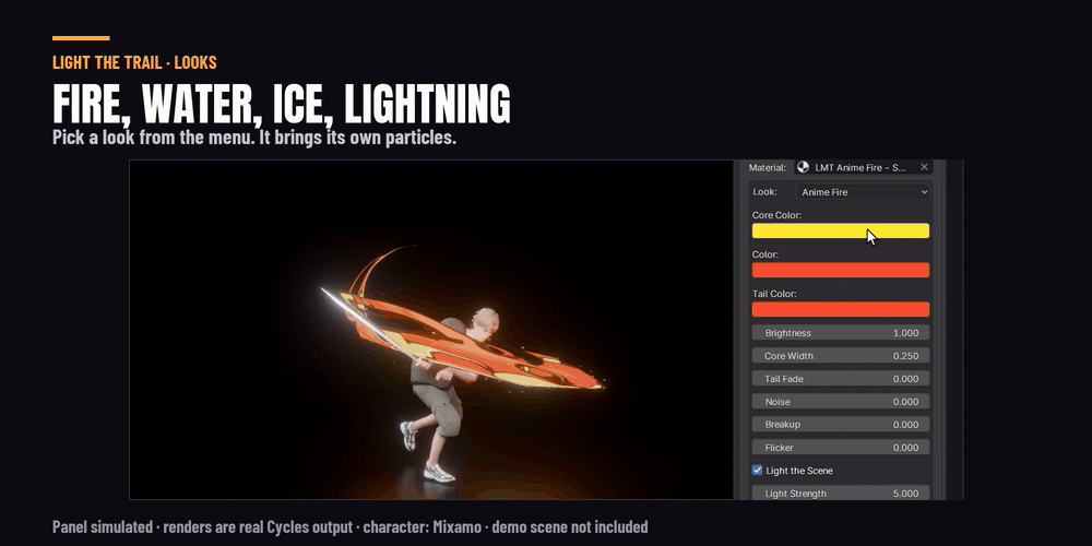 The look menu