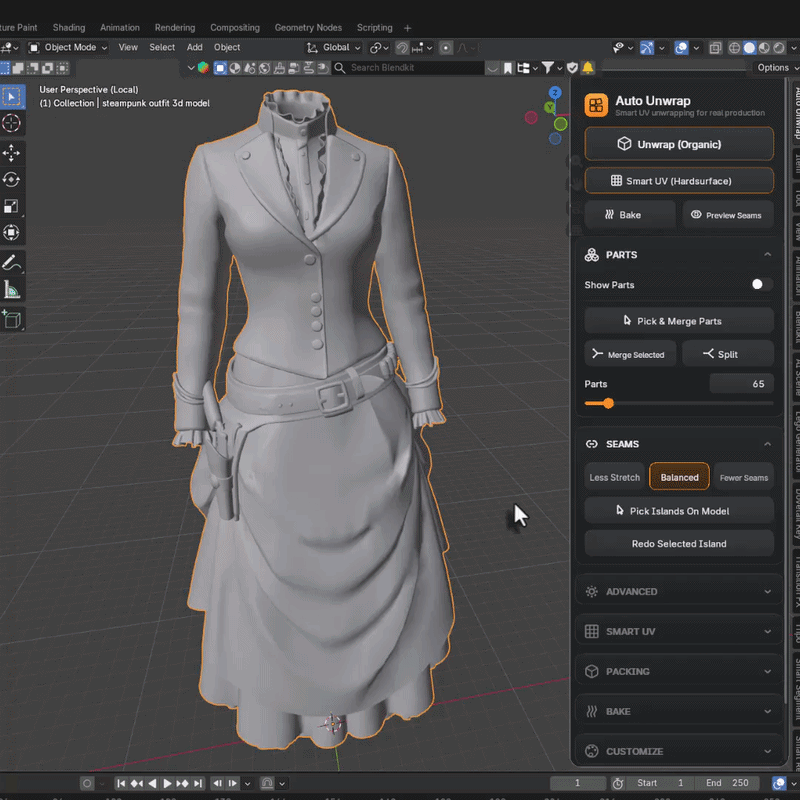 Garment Seams, Like a Clothing Designer