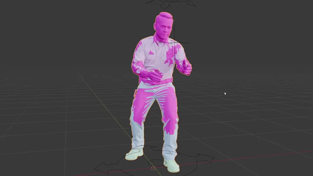 Timelapse of painting a mask for a humaniq asset