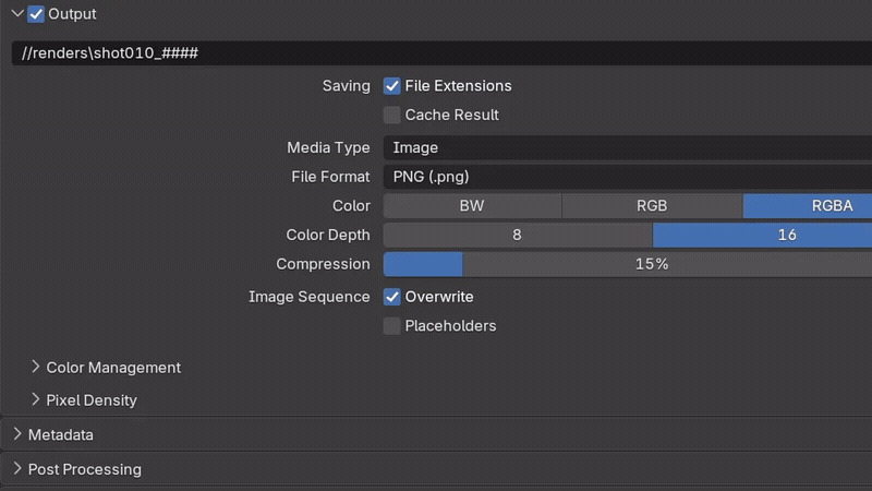 Your PNG settings stay