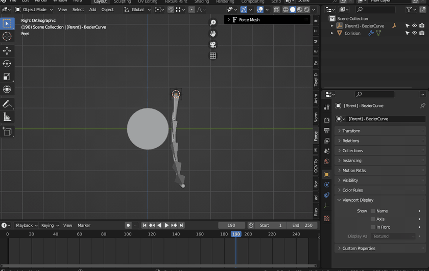 Realtime preview of an Armacurve generated rig