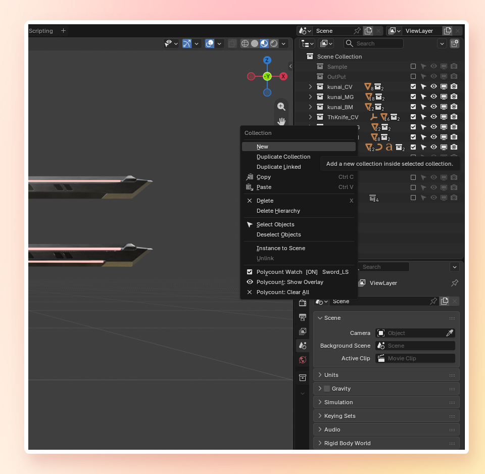 right click menu