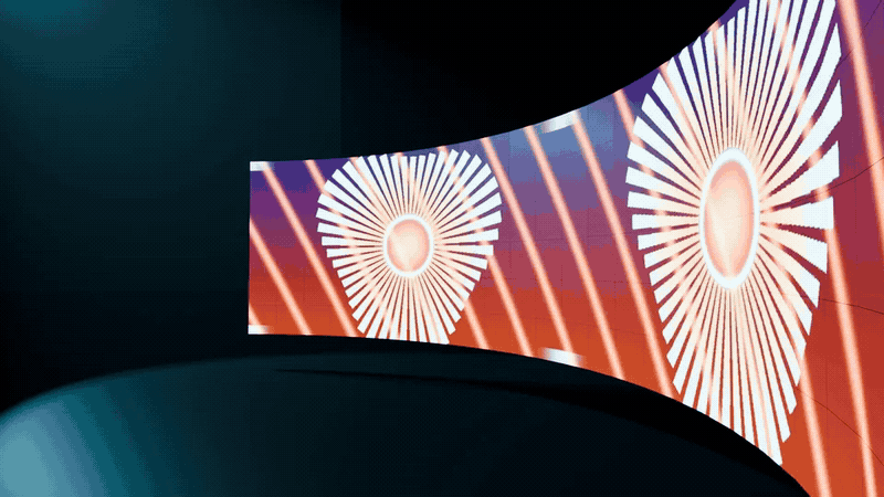 LED walls that play your footage