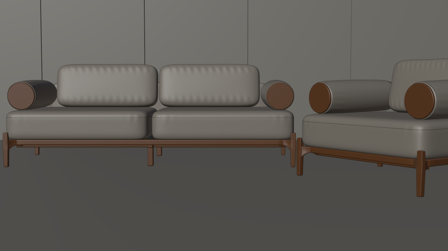 Sofa 3D viewport preview