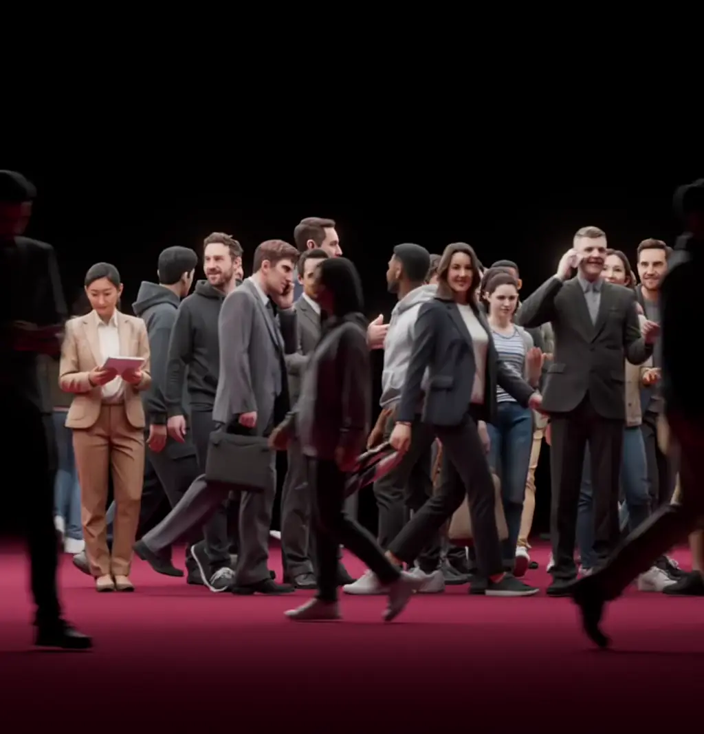 Crowd of humaniq assets