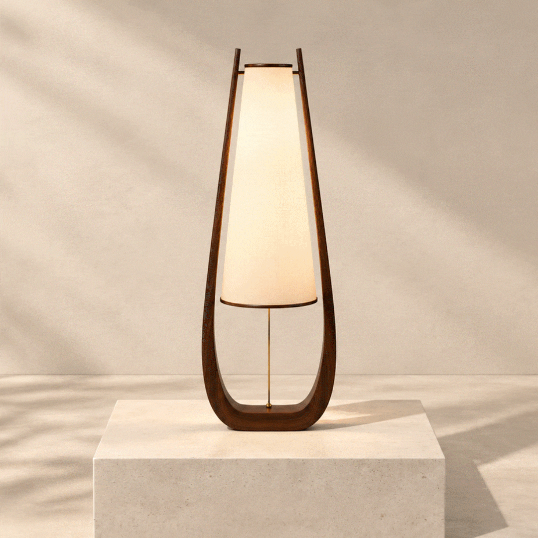 Animated collage showing the 25 modern table lamp designs