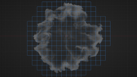 Smoke guided along a Blender curve path