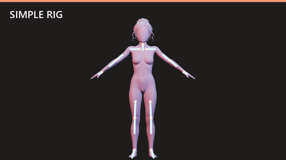 Pose-ready AutoCharacters rig
