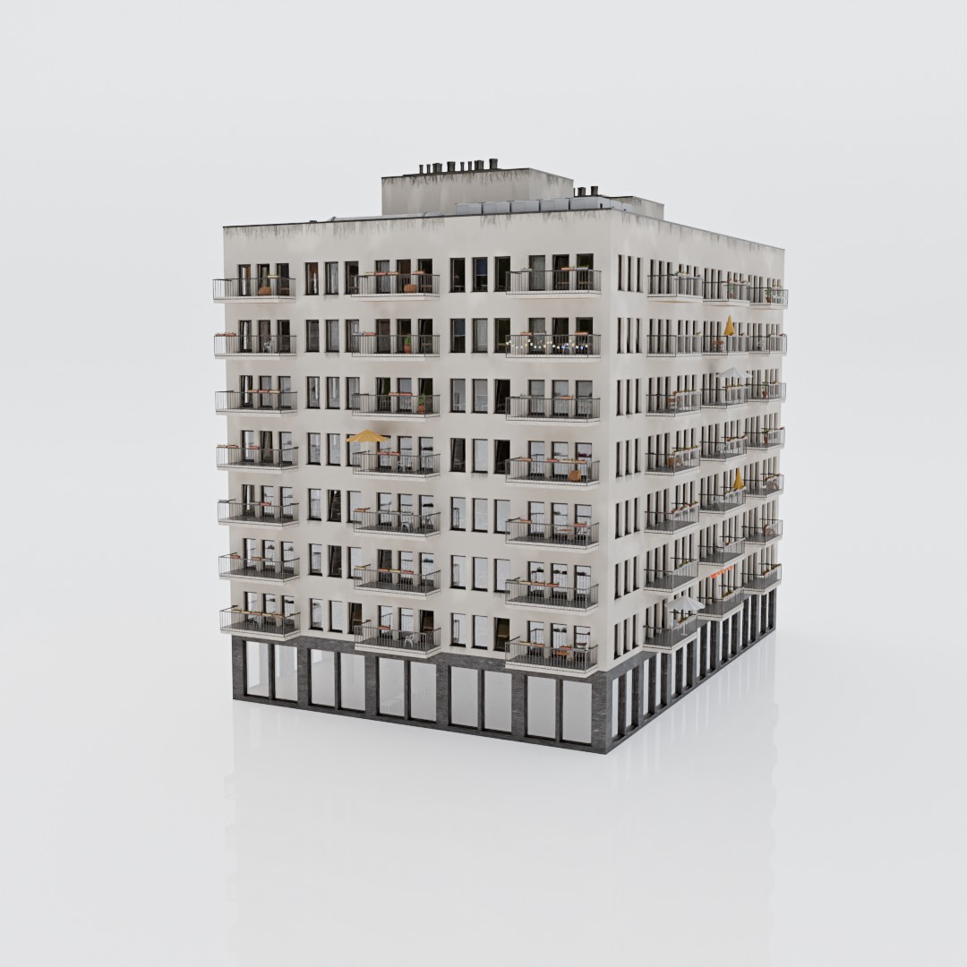 Modern with Balconies