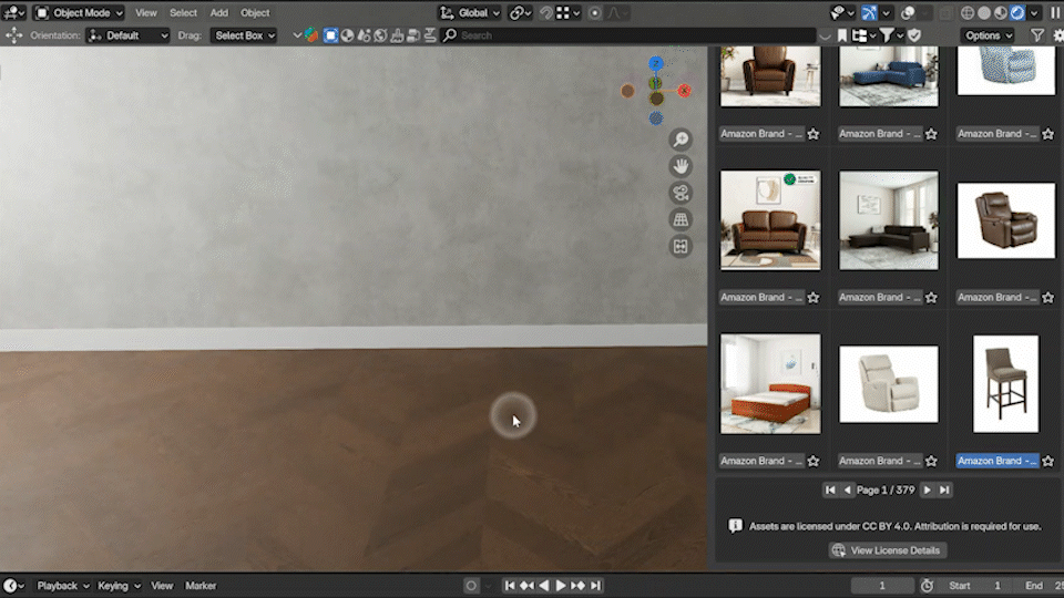 Showcase of 3D models
