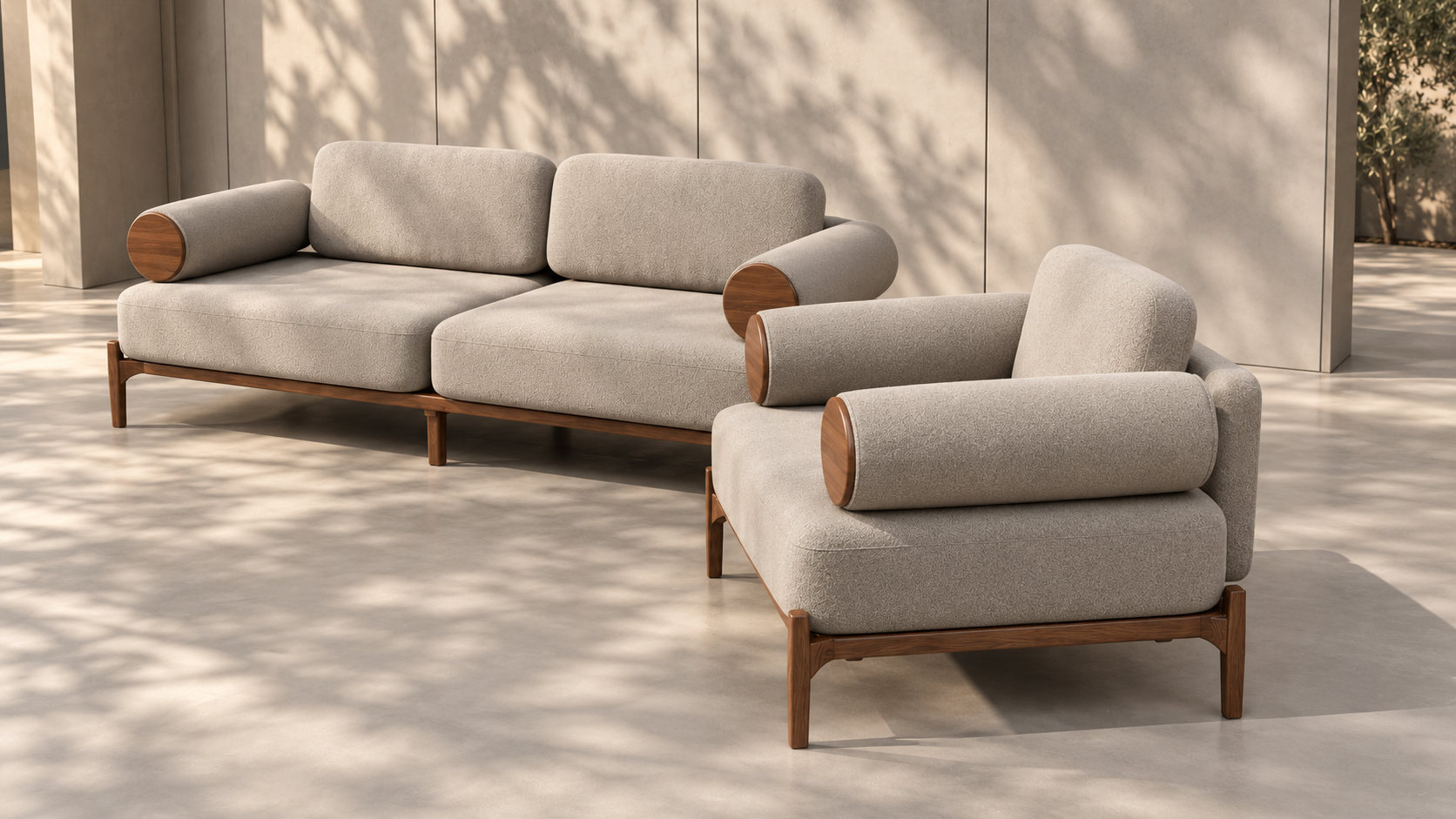 Modern sofa clean render