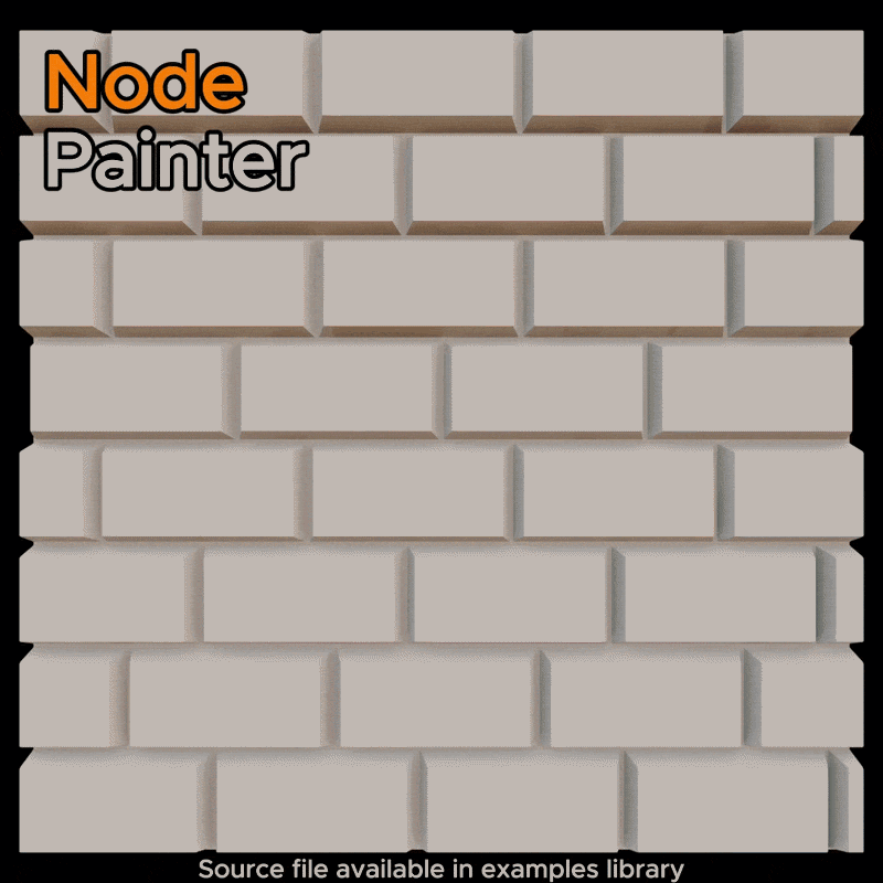 Stylized wall built in layers: bricks, plaster, then boards